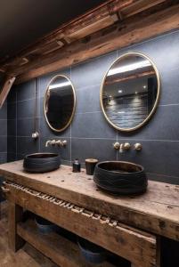 Łazienka w obiekcie Luxueux chalet avec vue sur les pistes et le Hohneck