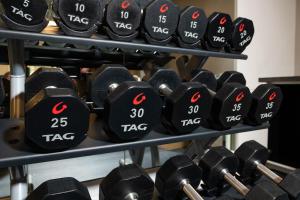 Fitness centrum a/nebo fitness zařízení v ubytování Hotel Hartness