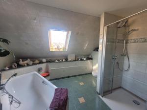 Koupelna v ubytování Ferienwohnung Schmidt
