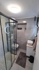 Koupelna v ubytování Apartmani Tolj