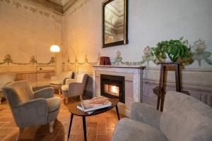Istumisnurk majutusasutuses Delcorto Suites