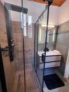 A bathroom at Neoclassical manor house Még 36 kép