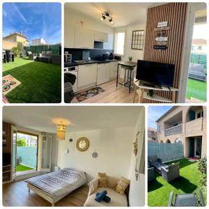 Η κουζίνα ή μικρή κουζίνα στο Studio Moana avec parking et jardin