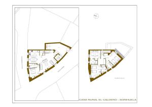 Plan piętra w obiekcie Casa Rural El Caldero Sierra de Béjar