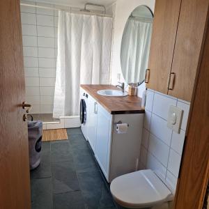 Koupelna v ubytování Cute House in a Cute Icelandic Village