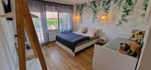 Postel nebo postele na pokoji v ubytování Hotel SAMARIN Črnomelj