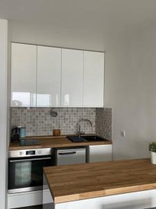 Kuchnia lub aneks kuchenny w obiekcie Appt T2 vue imprenable sur Mer