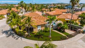 an aerial view of a house with palm trees at Opal 233 in Palm-Eagle Beach