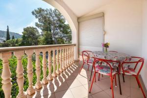Balkón nebo terasa v ubytování Apartments Sopic