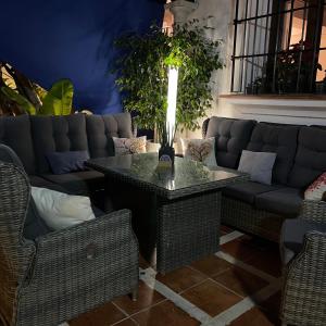 A seating area at Terra Aloé