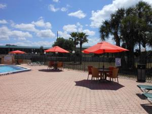 Bazén v ubytování Ramada by Wyndham Davenport Orlando South nebo v jeho okolí