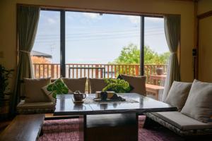 Balcone o terrazza di 貸別荘Clover　天城杉のログハウス　伊豆高原