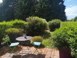 Vonkajšia záhrada v ubytovaní Studio avec jardin, terrasse et parking à Trouville - FR-1-712-34