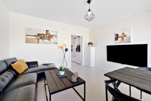 Eldhús eða eldhúskrókur á Private Scandinavian Apartment