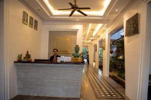Boutique Indochine d'Angkor tesisinde lobi veya resepsiyon alanı