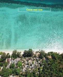 an aerial view of a resort on the beach at Coco Cottage - SHA Plus in Ko Ngai
