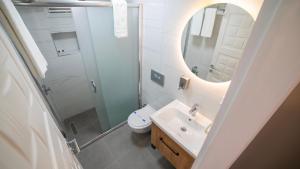 Koupelna v ubytování Kafkas Hotel
