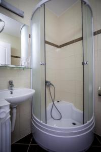 Koupelna v ubytování Hotel BOB