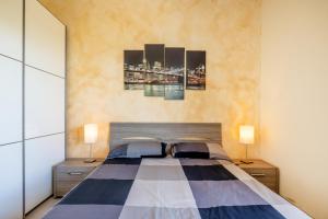 Posteľ alebo postele v izbe v ubytovaní CASA MATILDE - Appartamento Vista Mare - con posto auto