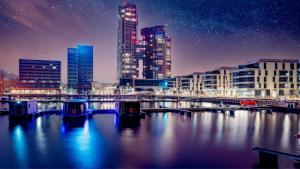 Widok na miasto Gdynia z tego apartamentu