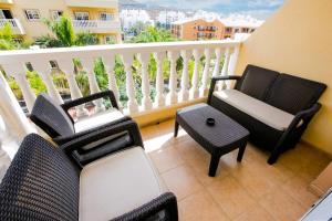 Balkón alebo terasa v ubytovaní Palm Mar Romantic Suite A11