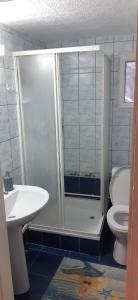 Koupelna v ubytování Apartament Potecuta Ursului