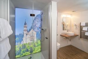 Koupelna v ubytování Landgasthof Hanselewirt