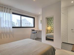 Posteľ alebo postele v izbe v ubytovaní Apartment L'Appart'Mer by Interhome