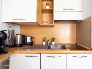 Kuchyňa alebo kuchynka v ubytovaní Studio Le Royal Park by Interhome + 14 fotografií