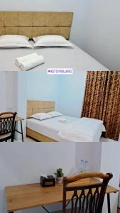 Un pat sau paturi într-o cameră la Guguak Puro Guest House