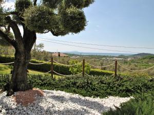 un árbol en un jardín con una valla en Apartment Piccolo Paradiso by Interhome, en Formia