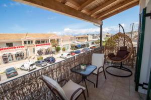 A balcony or terrace at Casa Greca Vacation Home Acharavi Corfu