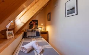 A bed or beds in a room at Apartamento con Encanto