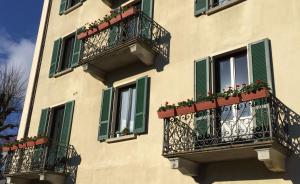 A balcony or terrace at Hotel Villa San Fedele