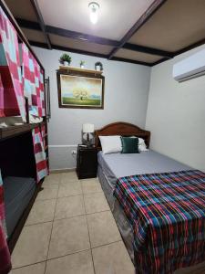 a bedroom with a bed in a room at Bed and breakfast Tía Mema in Santa Ana
