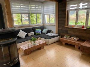 Posezení v ubytování Wohnung am Fuße des Schwarzwalds