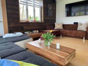 Posezení v ubytování Wohnung am Fuße des Schwarzwalds
