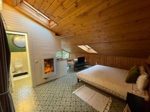 Postel nebo postele na pokoji v ubytování Kulautuva Park Apartments