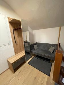 A seating area at Haus Almrausch