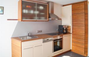 Η κουζίνα ή μικρή κουζίνα στο Ferienwohnung Mit Gebirgsblick +4 φωτογραφίες