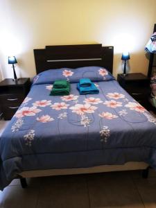 Una cama o camas en una habitación de Calido departamento en Ushuaia 7