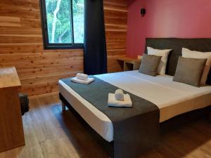 Postel nebo postele na pokoji v ubytování La Rose du Sud