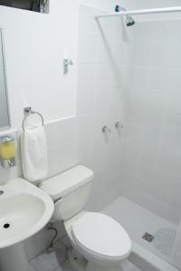 Kúpeľňa v ubytovaní Inari Hostal