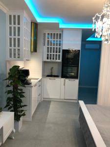 Η κουζίνα ή μικρή κουζίνα στο Apartments MERLIN Sienkiewicza Zamość