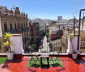 Balkón alebo terasa v ubytovaní AD3B Bright 3Br and 2Bath apartment Downtown Sevilla