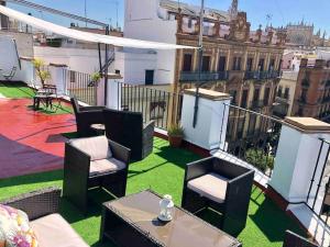 Balkón alebo terasa v ubytovaní AD3B Bright 3Br and 2Bath apartment Downtown Sevilla