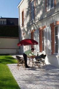 Zahrada ubytování Champagne André Bergère & Suites