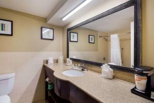 Koupelna v ubytování Quality Inn