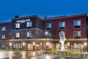 a rendering of the front of a hotel at TownePlace Suites by Marriott Whitefish in Whitefish