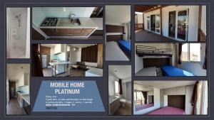 a collage of pictures of a house at Camping Girasole in Girasole
